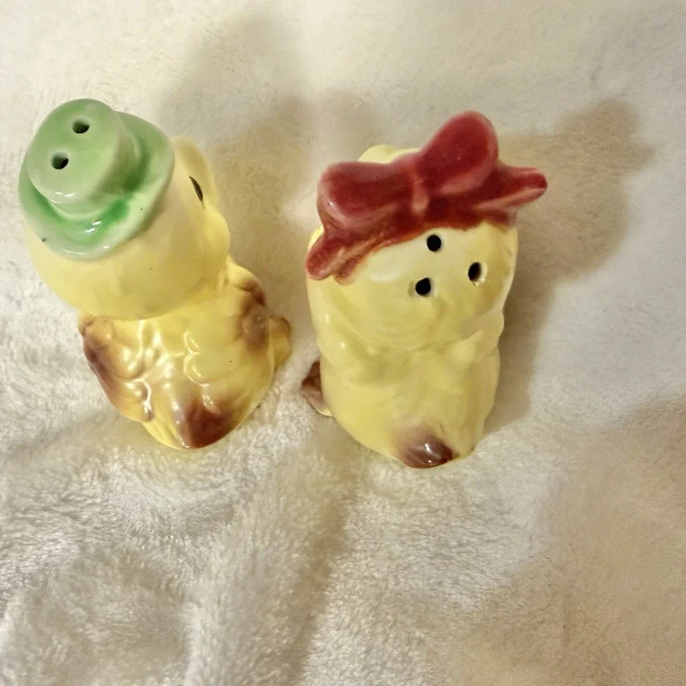 Vintage Duck Salt & Pepper Shakers Lefton Style Cottage core Granny Cabin Lake